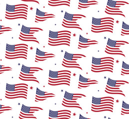 USA flag pattern design