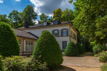 Building of the spa complex in Bad Weilbach, Flörsheim, Hesse, Germany