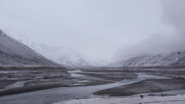 An Aerial Shot of Kargil at India
