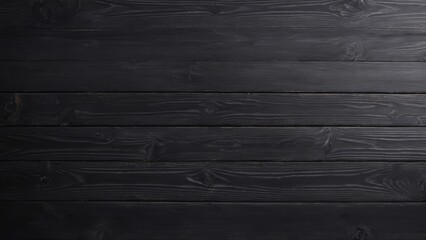 Naklejka premium Black wooden board with texture as background