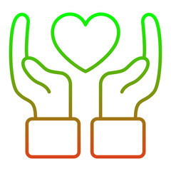 Hand With Heart Icon