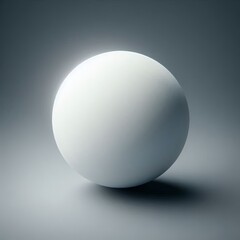 grey sphere or round like egg on solid grey background