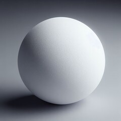 grey sphere or round like egg on solid grey background