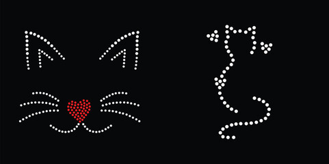 Cut face Rhinestone design 