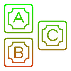 Abc Block Icon