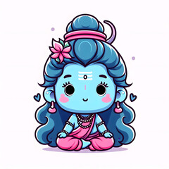 the child form of lord shiva looks adorable and gorgeous.