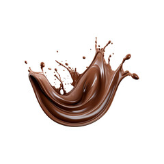 Chocolate liquid splash, white background, brown, sweet treat