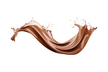 Chocolate liquid splash, white background, brown, sweet treat
