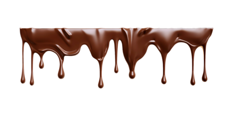 Dripping melted chocolate on a white backdrop is perfect for food blogs, dessert recipes, confectionery advertisements, and cooking tutorials