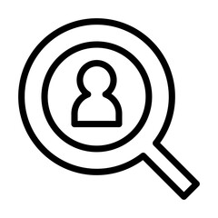 Social network icon in thin line style vector illustration graphic design