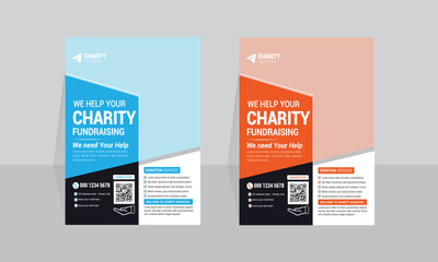 charity, fundraising, non profit flyers and posters 