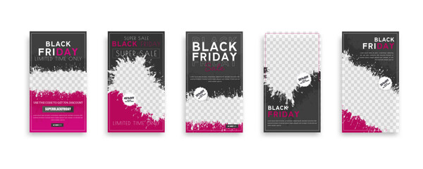 Black friday sale social media post design template. Suitable for social media, flyers, banner, and web.