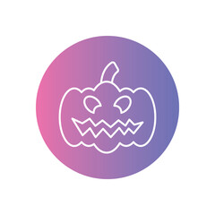 Jack-o'-Lantern icon vector stock illustration