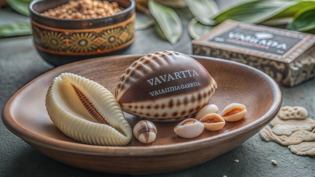 cowrie or cowry shell shell of monetaria moneta