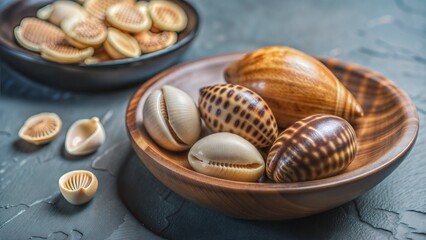 cowrie or cowry shell shell of monetaria moneta