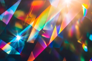 Prismatic Glow on Black