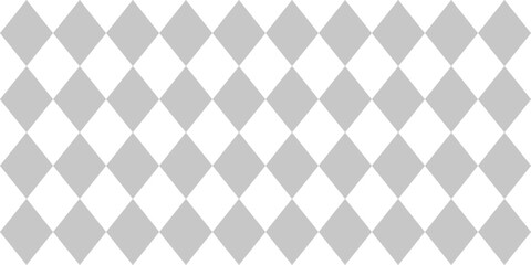Fototapeta premium Grey and white diamond pattern for decoration and textile design. Rhombus pattern