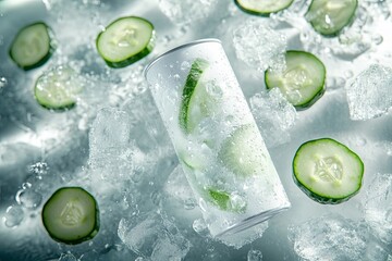 Refreshing Cucumber Cooler Can