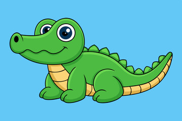 Fototapeta premium crocodile cartoon vector icon art