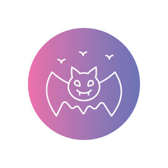 Bat icon vector stock illustration