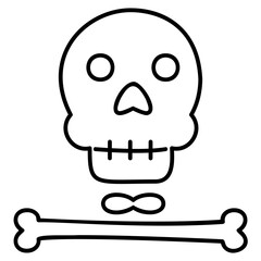 skull outline icon