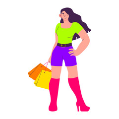 Fashion shopping illustration