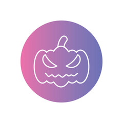 Pumpkin icon vector stock illustration
