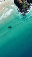 Helicopter View of the Beach