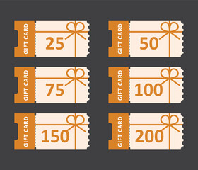 Gift card with a gift ribbon