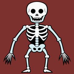 skull pirate skeleton vector illustration