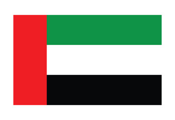 uni emirates Arab flag flat design