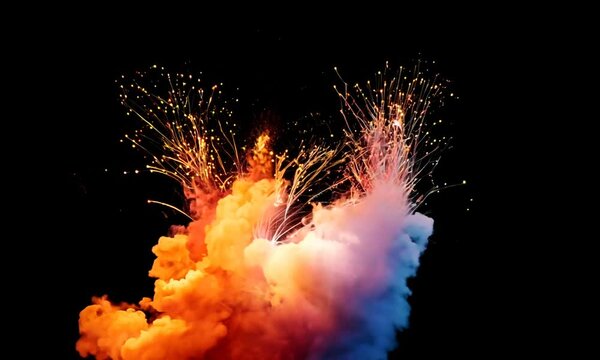 explosion of fire