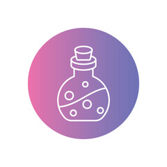 Potion Bottle icon vector stock illustration