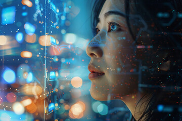 Successful sportsman businessman moving forward reaching goal aim, Generative AI