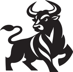 A bull silhouette