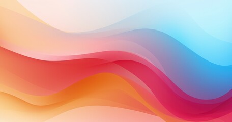 A vibrant abstract background featuring flowing waves of color in shades of red, orange, and blue, ideal for digital design.