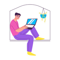 Work From Home Illustrations