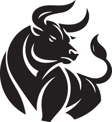 A bull silhouette