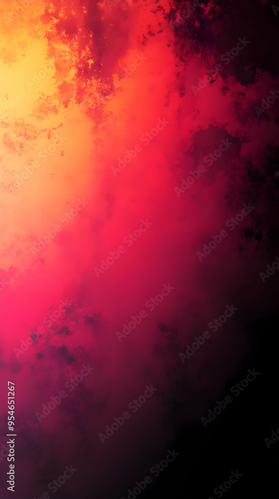 Poster abstract red and yellow gradient background with texture.