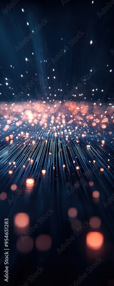Aufkleber a mesmerizing abstract background featuring vibrant light particles and dynamic lines, perfect for d