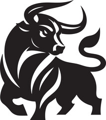 A bull silhouette