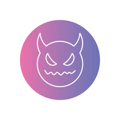 Devil Horns icon vector stock illustration