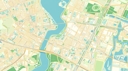 Obraz premium Boston map