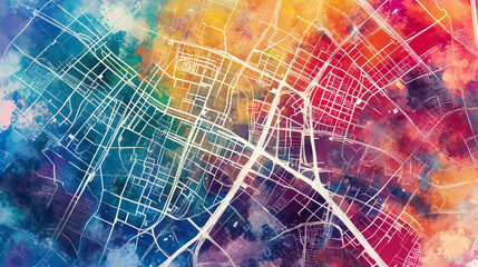 Obraz premium Boston map