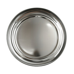 Tin can closed top view.
