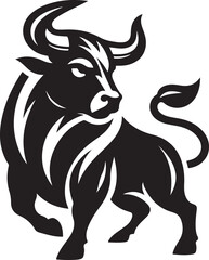 A bull silhouette