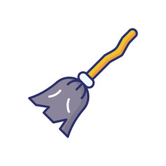 Broomstick icon vector stock illustration