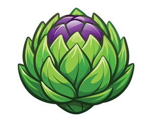 Artichoke vector illustration on white background