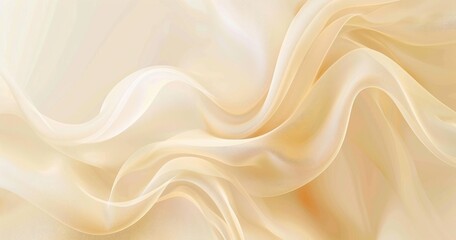 Obraz premium A soft, flowing fabric texture in warm, neutral tones, ideal for backgrounds or textile designs.