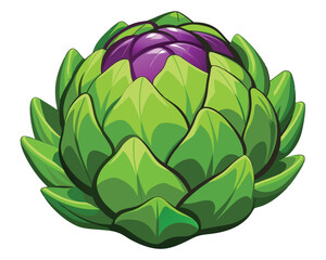 Artichoke vector illustration on white background